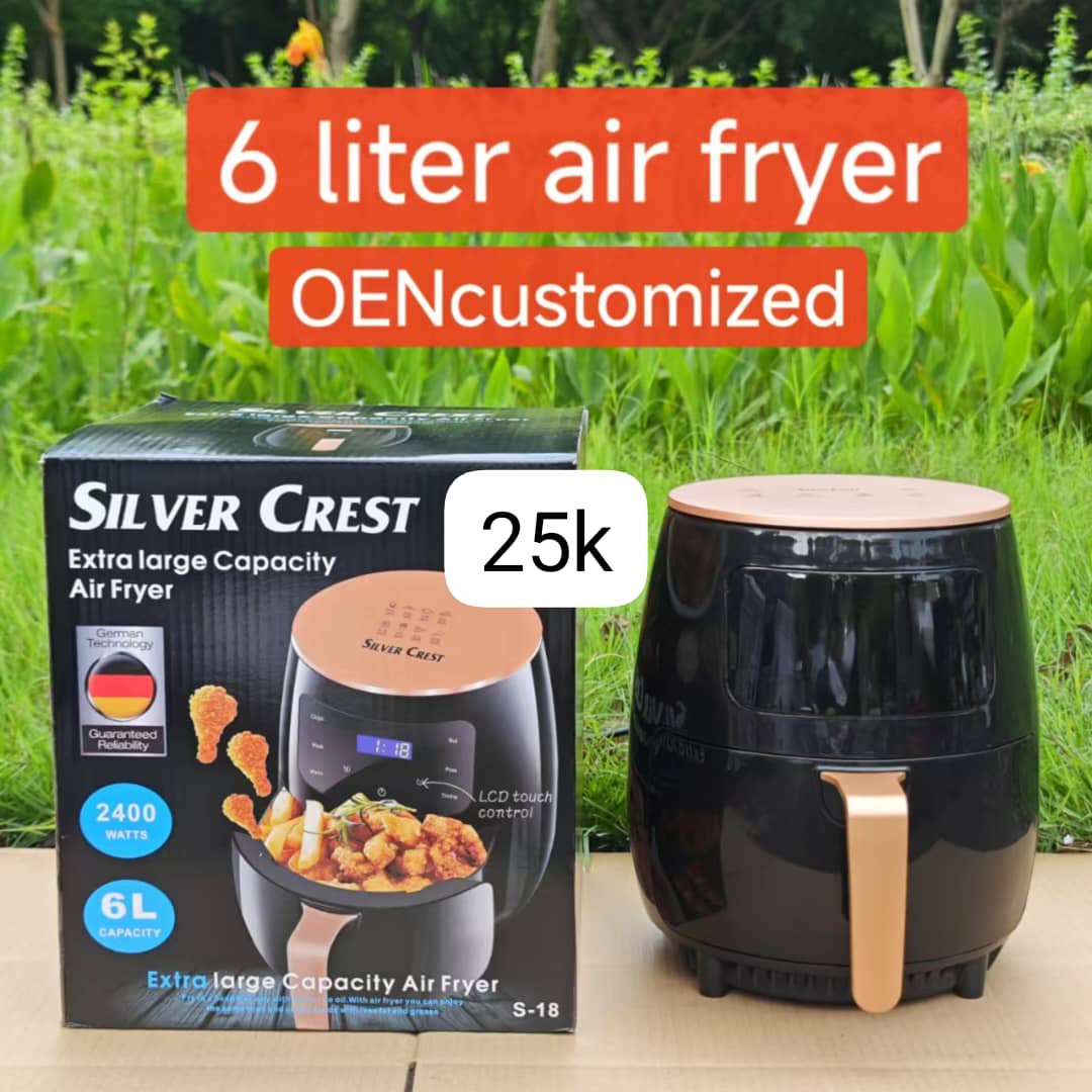 Silver Crest 6L Extra Large Capacity Air Fryer – 2400W Digital Touch Control Series