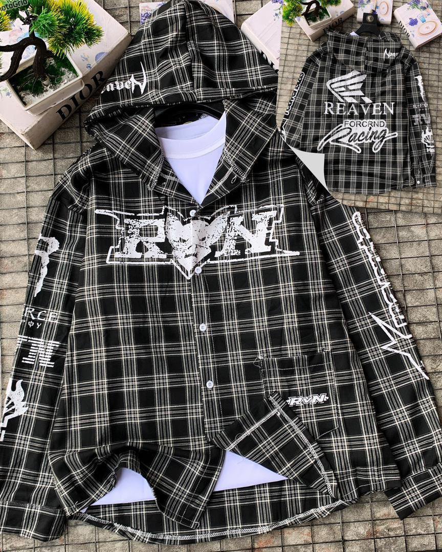 Racing Plaid Hoodie
