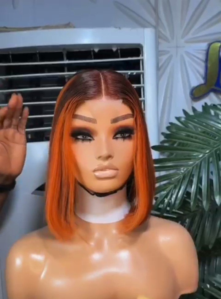Premium Kim K 2x6 Closure China Bone Straight – Piano Orange Ombre