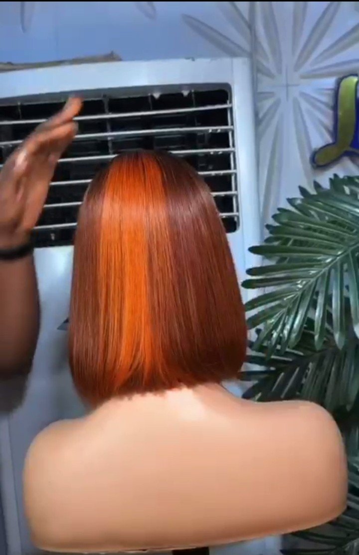 Premium Kim K 2x6 Closure China Bone Straight – Piano Orange Ombre 4