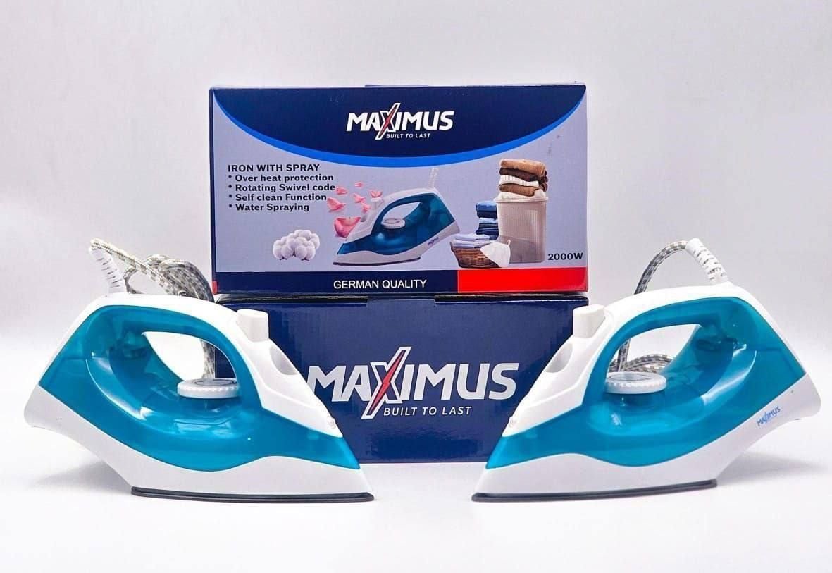 Maximus 2000W Steam Iron with Spray –