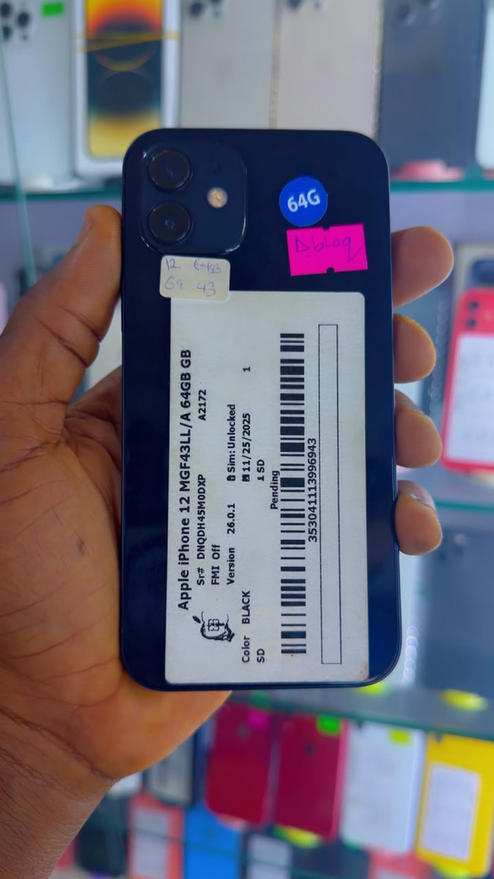iPhone 12 | 64GB | UK Black | Unlocked | ₦250,000